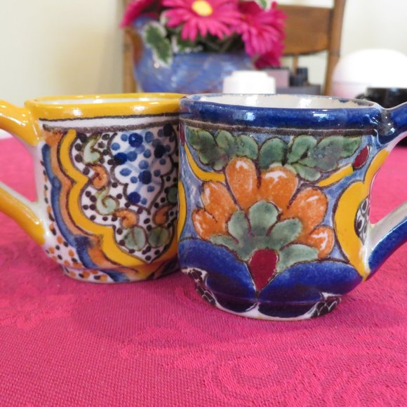 Set of 6 different Talavera Tequila/mezcal/espresso/chocolate cups - Picture 6 of 8